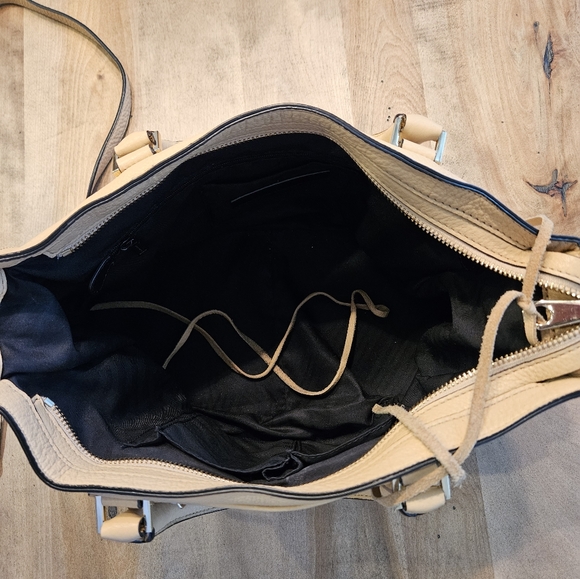 Rebecca Minkoff Regan Satchel Butter Yellow Soft Leather EUC - Picture 7 of 10